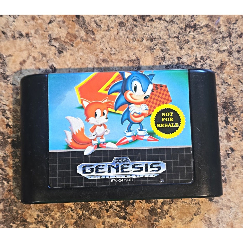 SEGA Sonic 2 Not For Resale for Sega Genesis Platformer (Sonic the Hedgehog)